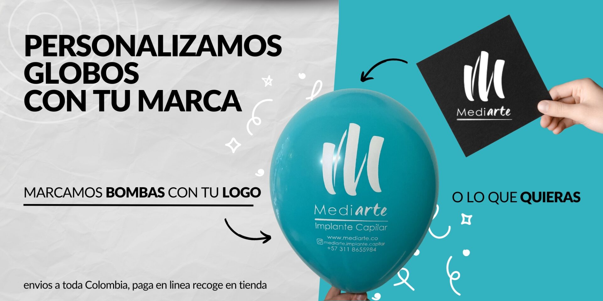 Hacemos globos marcados personalizados en Colombia y Bogotá