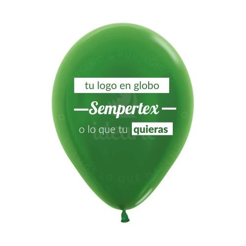 Muestra globo metal sempertex verde