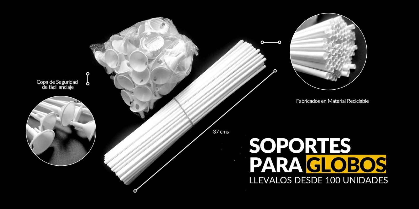 Palos para sostener los globos en colombia