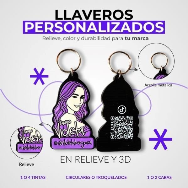 Llaveros en relieve personalizados en Colombia (1)