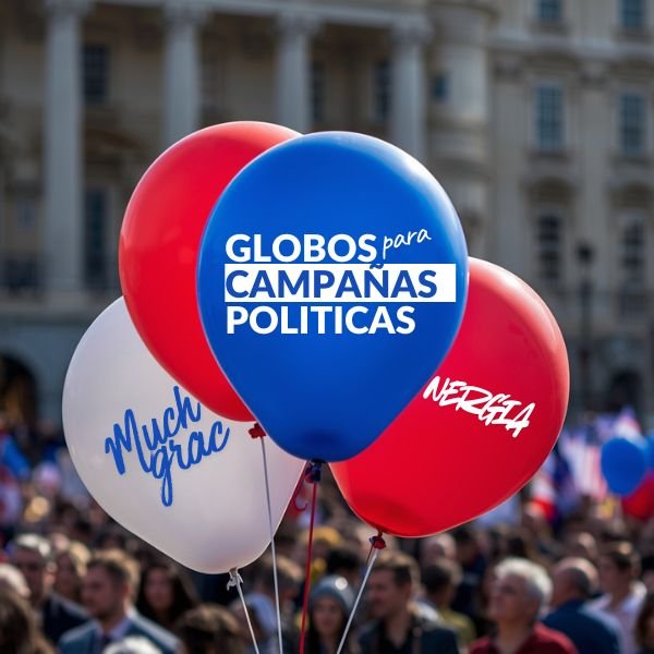 globos personalizados de campañas políticas