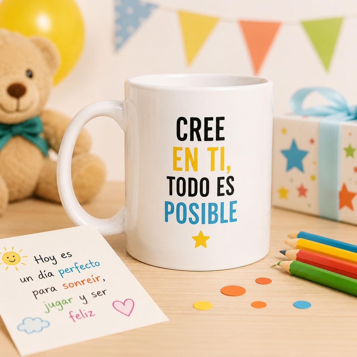 Mug personalizado infantil para cumpleaños en Bogotá